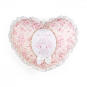 Hello Kitty My Melody Quilted Throw Pillow (White Strawberry Series) Pink | USA_HK58796