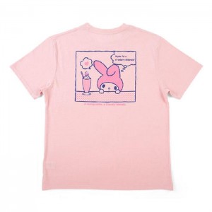 Hello Kitty My Melody Relaxed Tee Pink | USA_HK55135