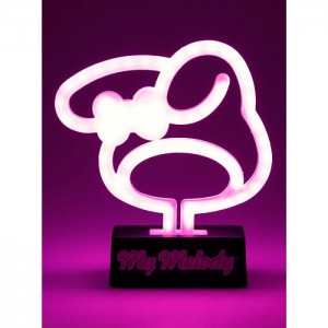 Hello Kitty My Melody Silhouette Neon Light Lamp White | USA_HK26926