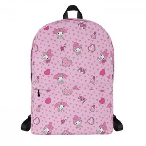 Hello Kitty My Melody Sleepover All-over Print Pink | USA_HK91465