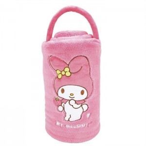 Hello Kitty My Melody SnowThrow Travel Blanket Pink | USA_HK40330