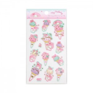 Hello Kitty My Melody Sticker Sheet (Ice Cream Party Series) Pink | USA_HK63716