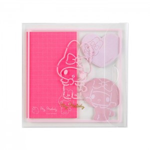 Hello Kitty My Melody Sticky Notes (Calm Series) Pink | USA_HK76459