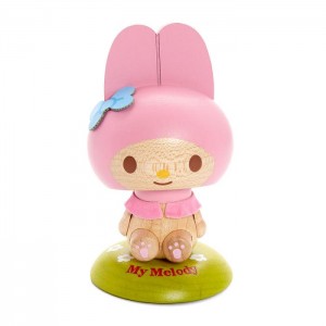 Hello Kitty My Melody Wooden Bobblehead Pink | USA_HK31149