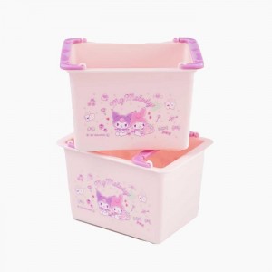 Hello Kitty My Melody & Kuromi Stackable Mini Baskets (Set of 2) Pink | USA_HK56028