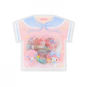 Hello Kitty My Melody and My Sweet Piano 24-Piece Summer Tee Mini Sticker Pack Pink | USA_HK99355