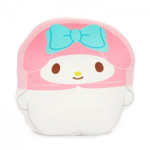 Hello Kitty My Melody x Potetan Throw Pillow White / Pink | USA_HK56453