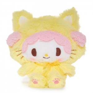 Hello Kitty My Sweet Piano 6" Kitten Mascot Plush Yellow | USA_HK70519