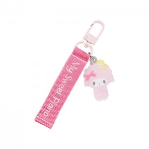 Hello Kitty My Sweet Piano Logo Keychain (Sanrio Character Award Series) Pink | USA_HK77466