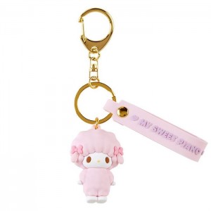 Hello Kitty My Sweet Piano Signature Keychain Pink | USA_HK41969