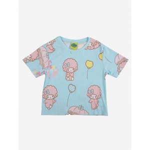 Hello Kitty My Sweet Piano x Dumbgood Baby Tee Blue | USA_HK88467