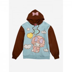 Hello Kitty My Sweet Piano x Dumbgood Zip Hoodie Multicolor | USA_HK43983
