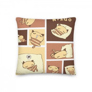Hello Kitty Nyago Lazy Day 18" Square Pillow Multicolor | USA_HK81199