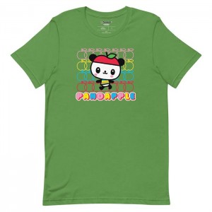 Hello Kitty Pandapple Apple Fever Tee Black / White / Blue / Green | USA_HK96911