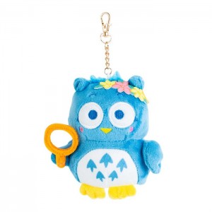 Hello Kitty PataPataPeppy Plush Mascot Keychain (Flower Power Series) Blue | USA_HK12606