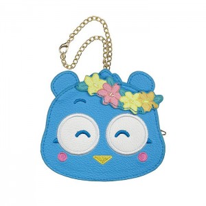 Hello Kitty PataPataPeppy Portable Mirror Case (Flower Power Series) Blue | USA_HK84415