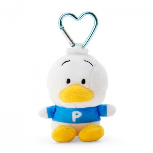 Hello Kitty Pekkle Plush Mascot All My Heart Keychain Blue / White | USA_HK89921