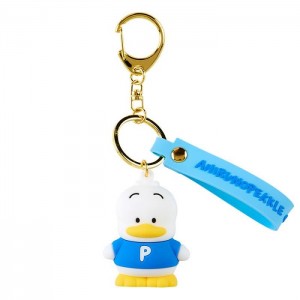 Hello Kitty Pekkle Signature Keychain Blue | USA_HK85873