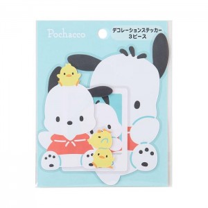 Hello Kitty Pochacco 3-pc Dress Your Tech Sticker Set Blue | USA_HK51639