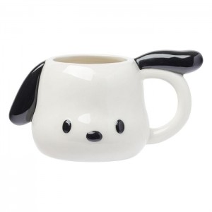 Hello Kitty Pochacco Face Ceramic Sculpted Mug White | USA_HK33060