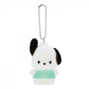 Hello Kitty Pochacco Flocked Keychain Mascot White / Green | USA_HK55514