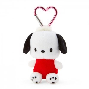 Hello Kitty Pochacco Plush Mascot All My Heart Keychain White / Red | USA_HK98136