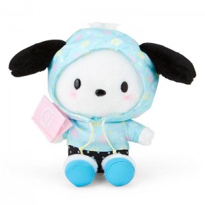 Hello Kitty Pochacco Plush Mascot Keychain (Day at the Funfair Series) Blue | USA_HK60275