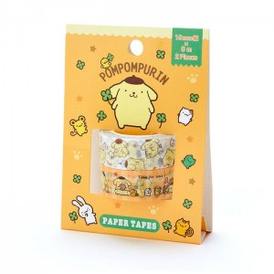 Hello Kitty Pompompurin 2-Piece Washi Tape Set Yellow | USA_HK49451