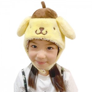 Hello Kitty Pompompurin Kids Kigurumi Hat Yellow | USA_HK39511