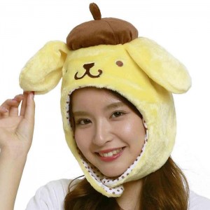 Hello Kitty Pompompurin Kigurumi Hat Yellow | USA_HK94782
