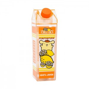Hello Kitty Pompompurin Milk Carton Water Bottle (Lemon) Yellow | USA_HK57667