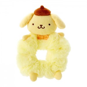 Hello Kitty Pompompurin Plush Scrunchie Yellow | USA_HK58835