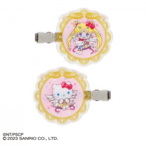 Hello Kitty Pretty Guardian Sailor Moon Cosmos Hair Clips (Hello Kitty) Pink | USA_HK64639