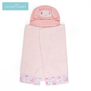 Hello Kitty Sanrio Baby My Melody Hooded Bath Wrap Pink | USA_HK11977