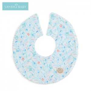 Hello Kitty Sanrio Baby Organic Cotton Hangyodon Bib Blue | USA_HK15115