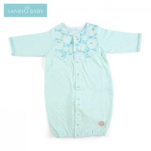 Hello Kitty Sanrio Baby Organic Cotton Keroppi Convertible Gown Blue | USA_HK69652