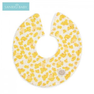 Hello Kitty Sanrio Baby Organic Cotton Pompompurin Bib Yellow | USA_HK55117