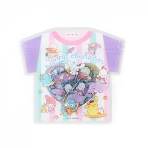 Hello Kitty Sanrio Characters 24-Piece Summer Tee Mini Sticker Pack Multicolor | USA_HK44451