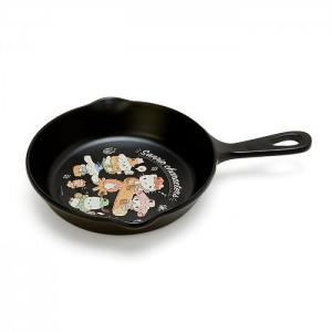 Hello Kitty Sanrio Characters Melamine Skillet Plate (Cute Camp Series) Black | USA_HK69331