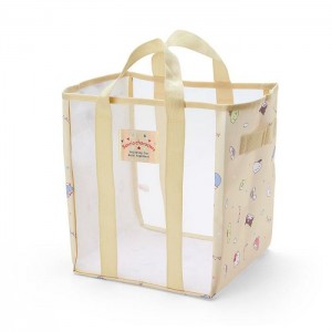 Hello Kitty Sanrio Characters Mesh Storage Tote (Medium) Yellow | USA_HK87306