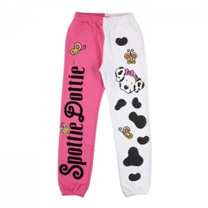 Hello Kitty Spottie Dottie x Dumbgood Puff Print Sweatpants Pink / White | USA_HK60816