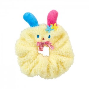 Hello Kitty U*SA*HA*NA Cozy Plush Scrunchie (Gingham Bow) Yellow | USA_HK33162