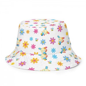 Hello Kitty U*SA*HA*NA Daisy Patchwork Reversible Bucket Hat Multicolor | USA_HK31699