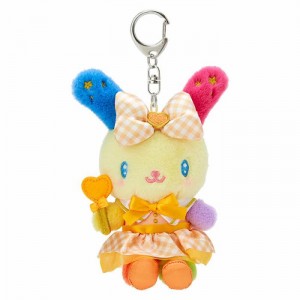 Hello Kitty U*SA*HA*NA Plush Mascot Keychain (Love You More Series) Yellow | USA_HK70596